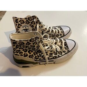 Converse Chuck Taylor All Star High Top Leopard Print Platform Sneakers